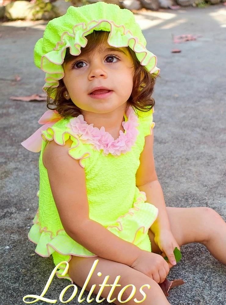 Conjunto de baño para niña de lolittos colección polo