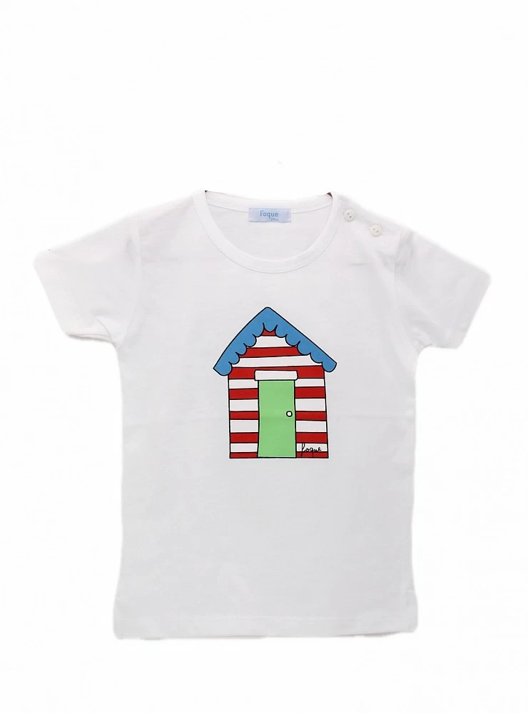 Conjunto de baño para niño. Camiseta y bóxer Casetas