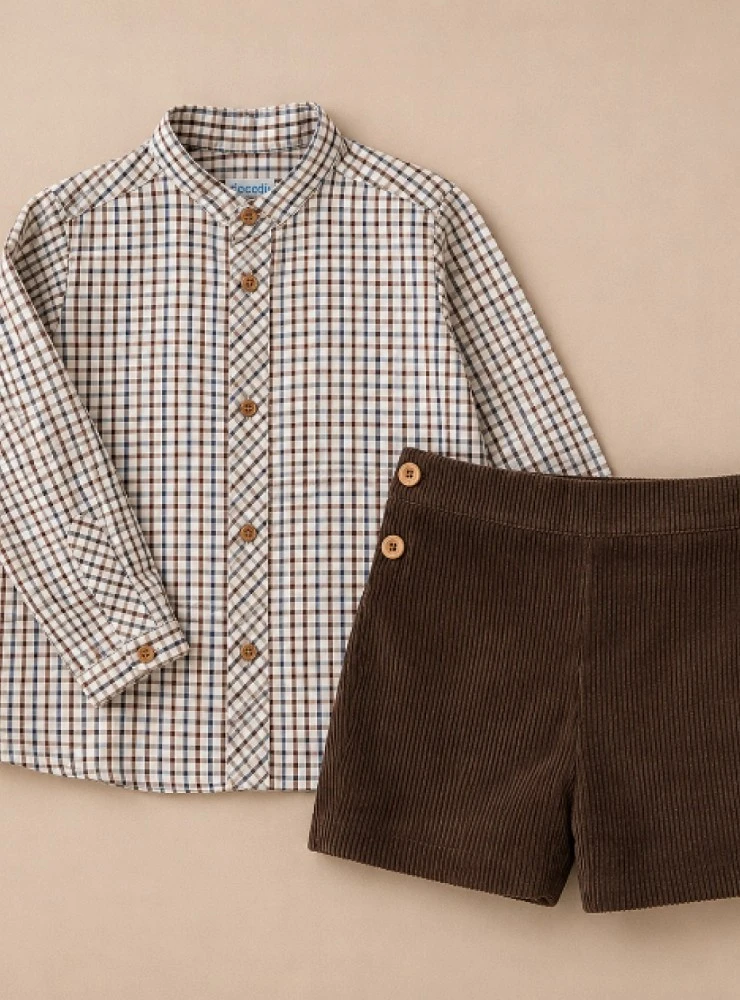 Conjunto de camisa y pantalón para niño colección Castaña
