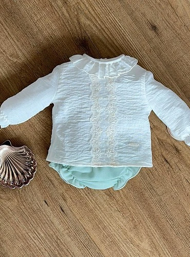 Conjunto de Ceremonia para Bebé Niño Colección Flor de Lis