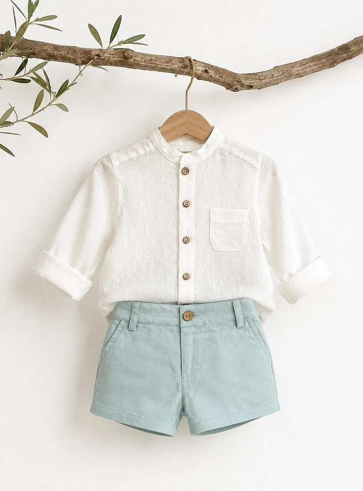 Conjunto de ceremonia para niño en dos colores. Colección Abril