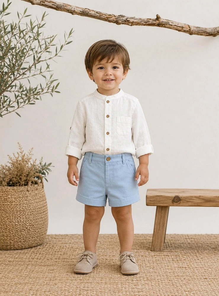 Conjunto de ceremonia para niño en dos colores. Colección Abril