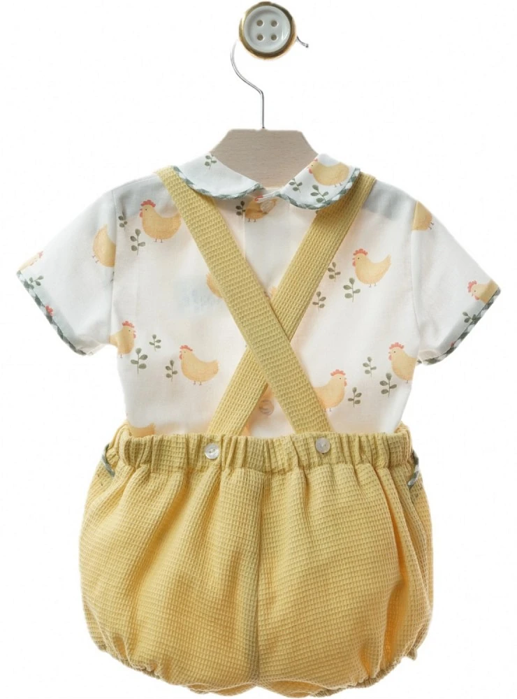 Conjunto de niño blusa y ranita Colección Anfora