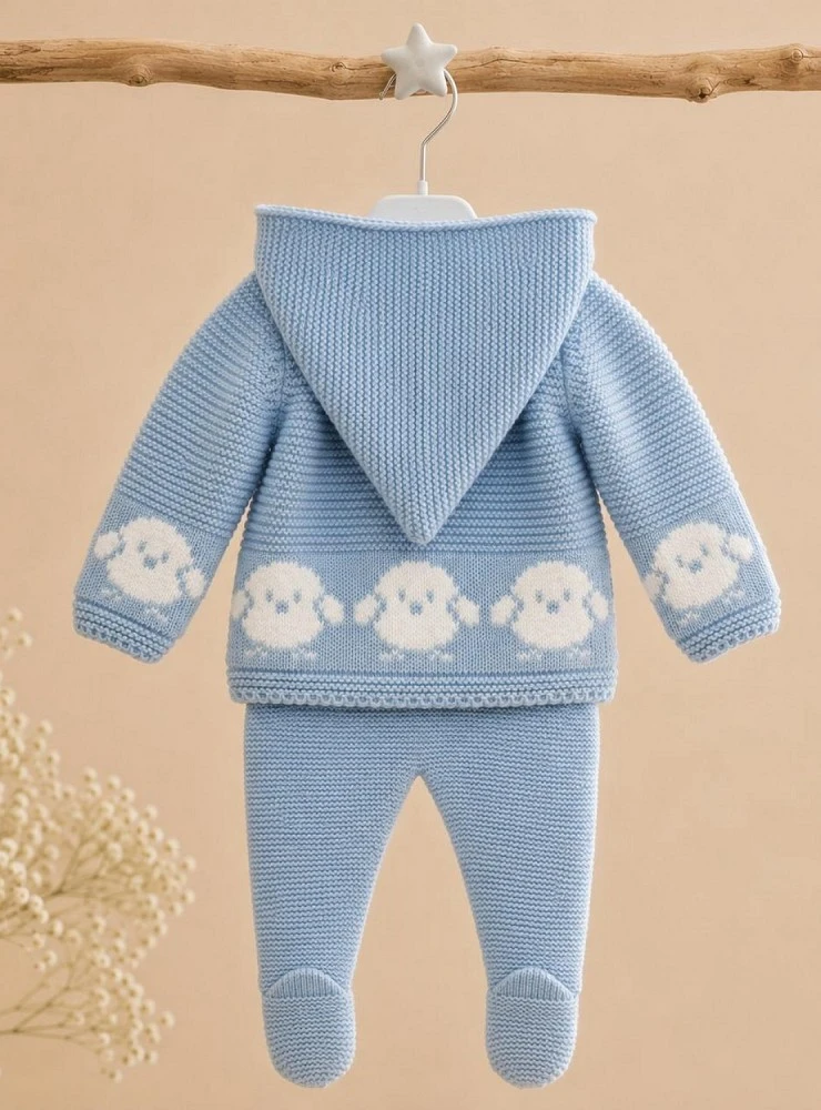 Conjunto de punto para bebé con capucha San Francisco