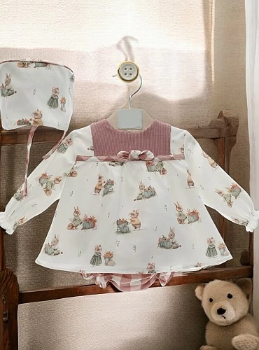 Conjunto de tres piezas para niña colección Lana