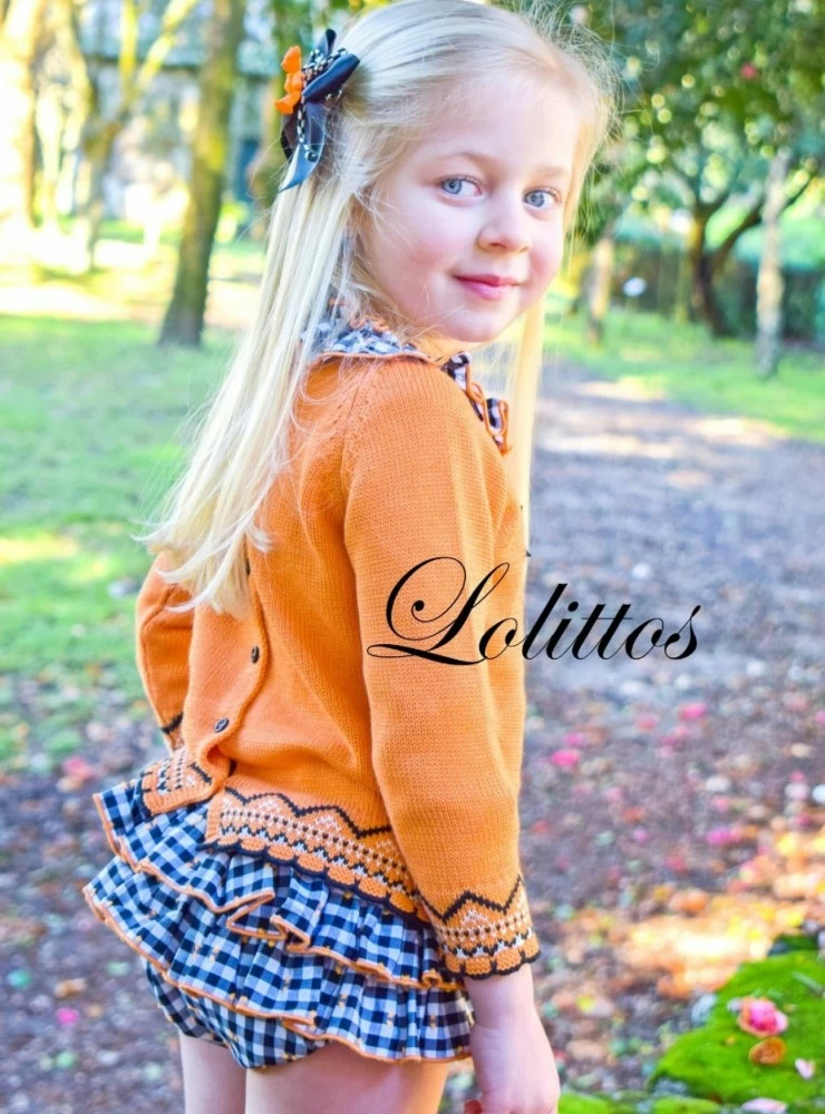 Conjunto Jersey y bombacho para niña Colección Bear de Lolittos.