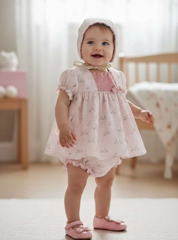 Conjunto Jesusito con capota y braga colección Arcilla