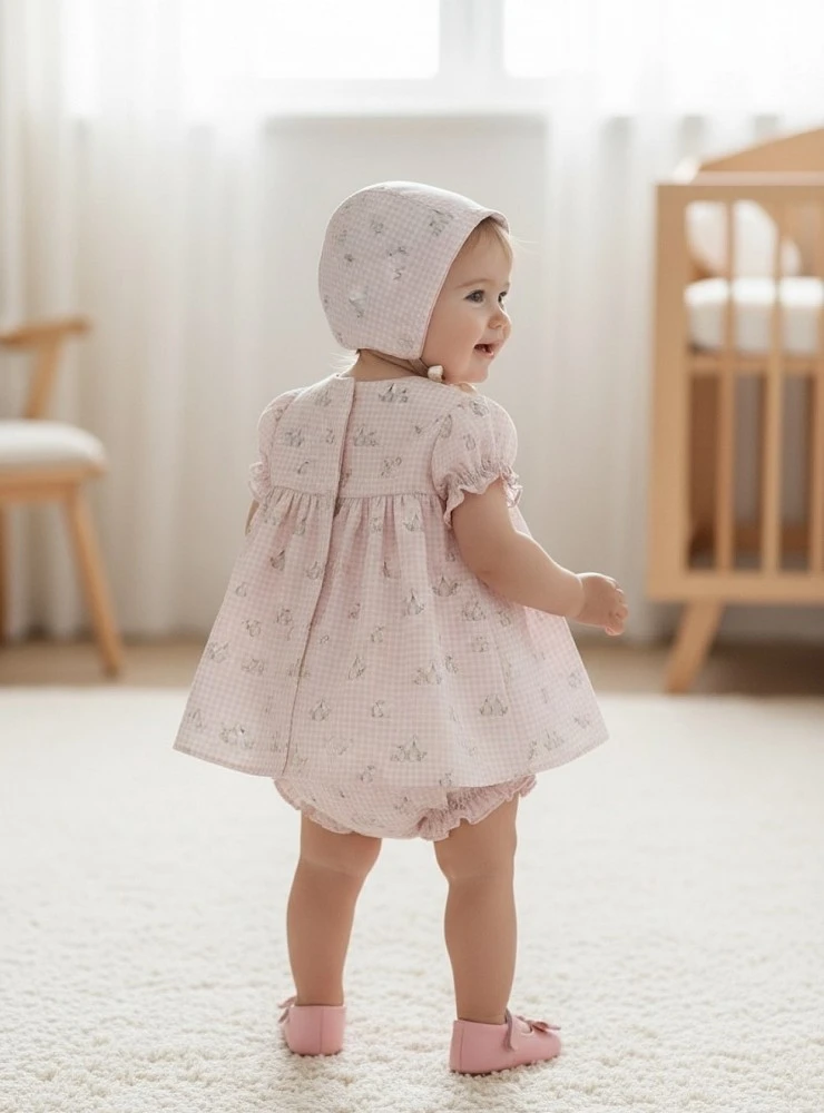 Conjunto Jesusito con capota y braga colección Arcilla