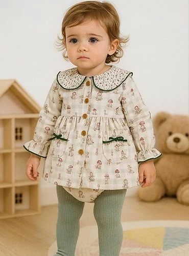 Conjunto Jesusito y braga de La Peppa colección Duende