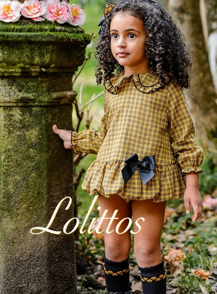 Conjunto jesusito y braga para niña colección Globo de Lolittos