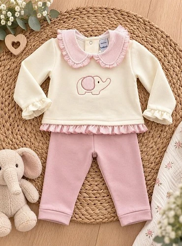 Conjunto Niña Colección Arroyo Rosa con Elefante