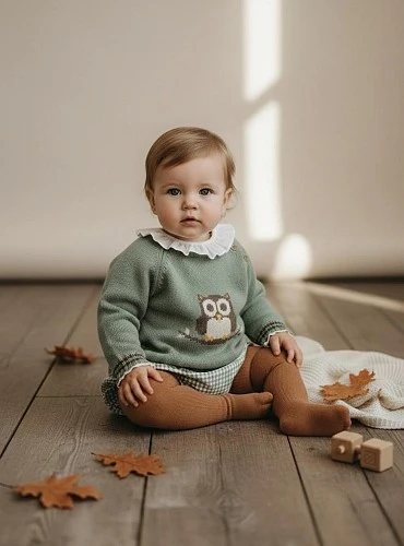 Conjunto niña jersey, blusa y braguita Colección Búho en la Rama