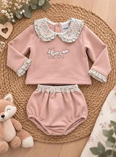 Conjunto Niña Sudadera y Braga Colección Bosco