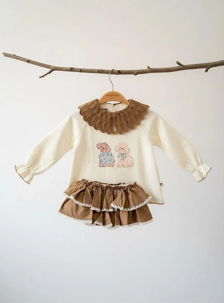 Conjunto niña sudadera y braga colección Snoopy La Martinica