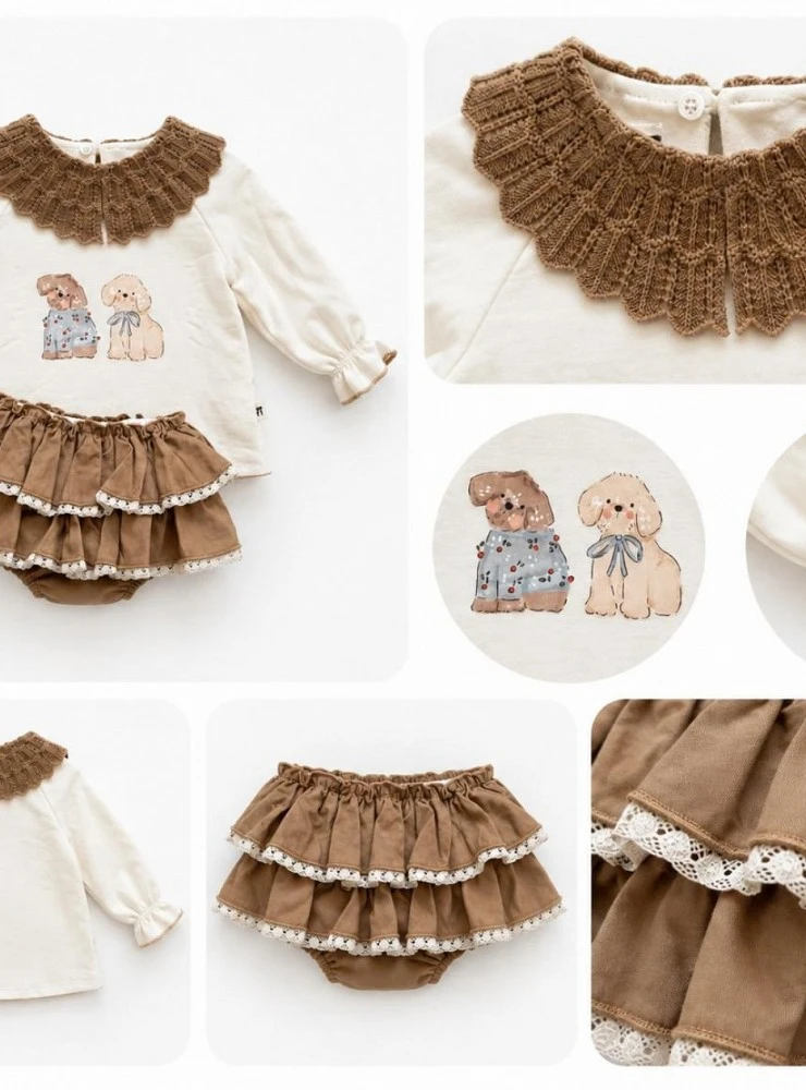 Conjunto niña sudadera y braga colección Snoopy La Martinica