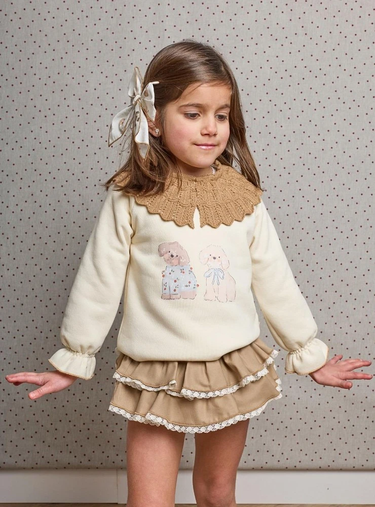 Conjunto niña sudadera y braga colección Snoopy La Martinica