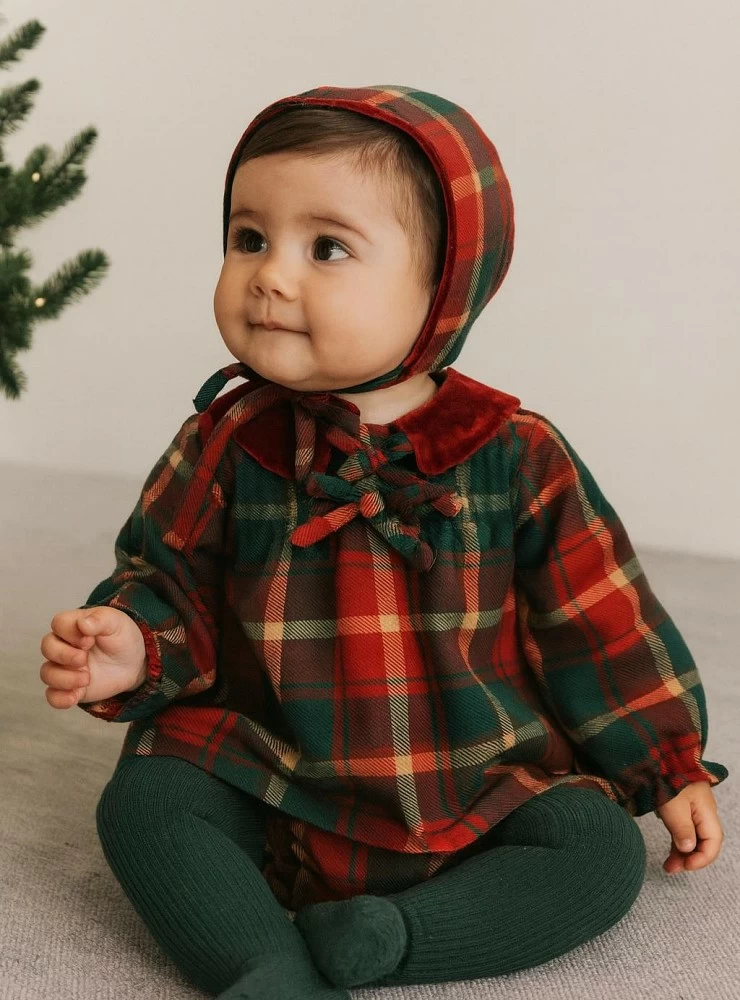 Conjunto niña tres piezas colección Tartán