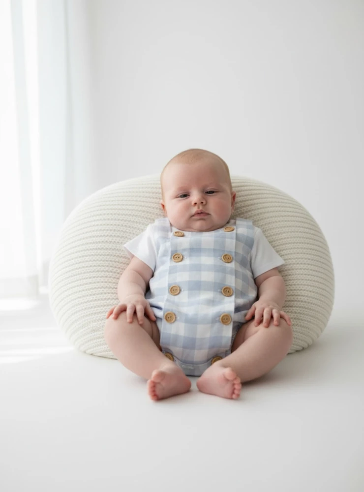 Conjunto para bebé niño pelele y camiseta Colección Tatiana