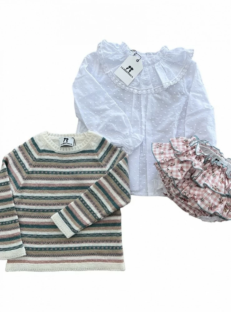 Conjunto para niña Colección Blau y Rosa de La Martinica