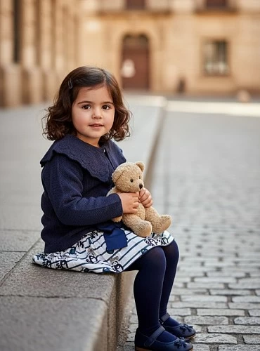 Conjunto para niña colección Mapache de Mon petit Bonbon