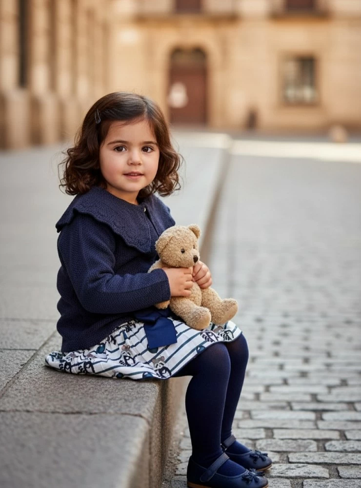 Conjunto para niña colección Mapache de Mon petit Bonbon