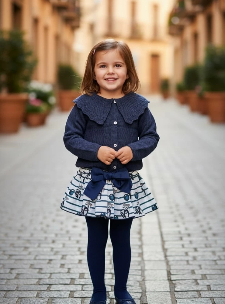 Conjunto para niña colección Mapache de Mon petit Bonbon