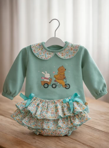 Conjunto para niña colección paseo en bici de Pio Pio