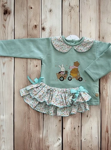 Conjunto para niña colección paseo en bici de Pio Pio
