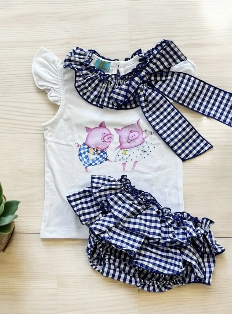 Conjunto para niña colección Pigs de La Martinica