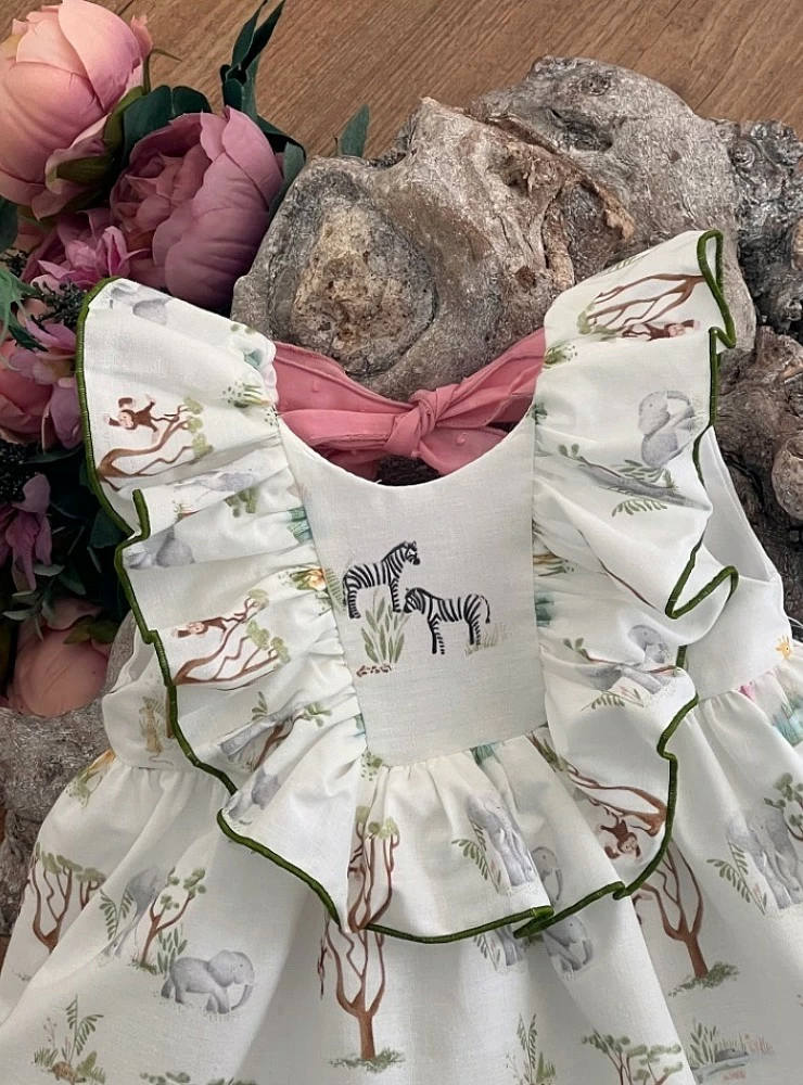 Conjunto para niña colección Safari de Mon Petit Bonbon