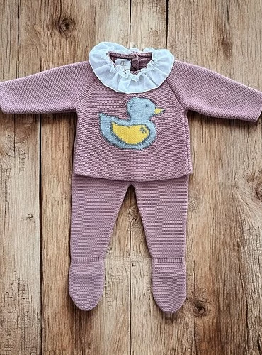 Conjunto para niña de dos piezas con patito de La Martinica