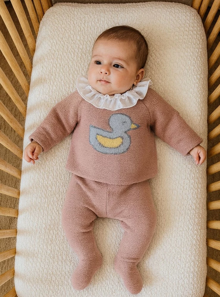 Conjunto para niña de dos piezas con patito de La Martinica