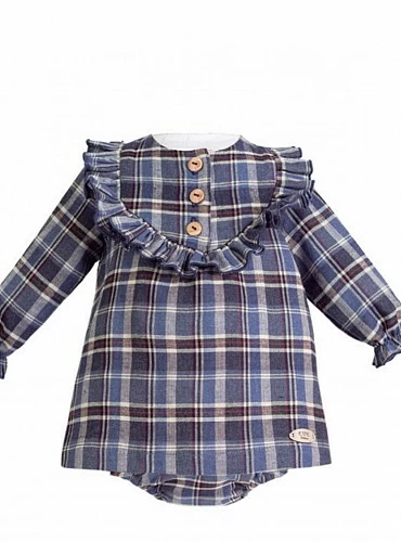 Conjunto para niña de Eve Children, Cuadro Escocés. O-Inv