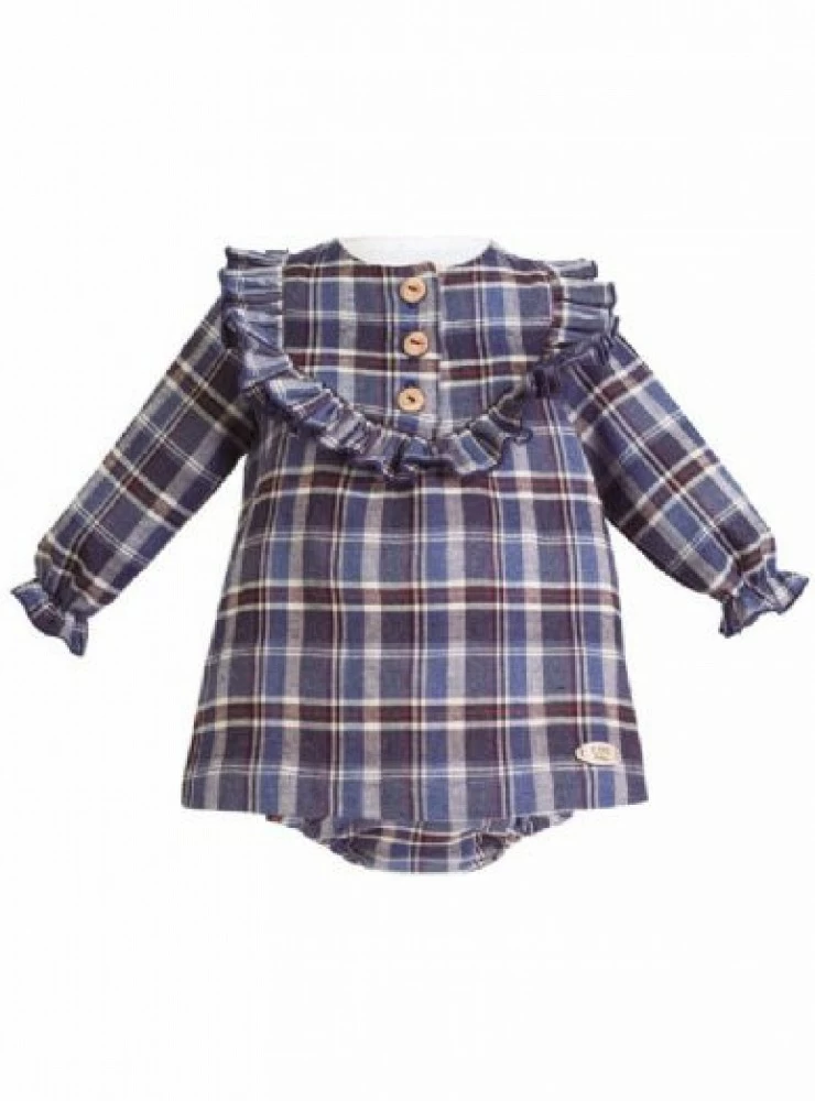 Conjunto para niña de Eve Children, Cuadro Escocés. O-Inv