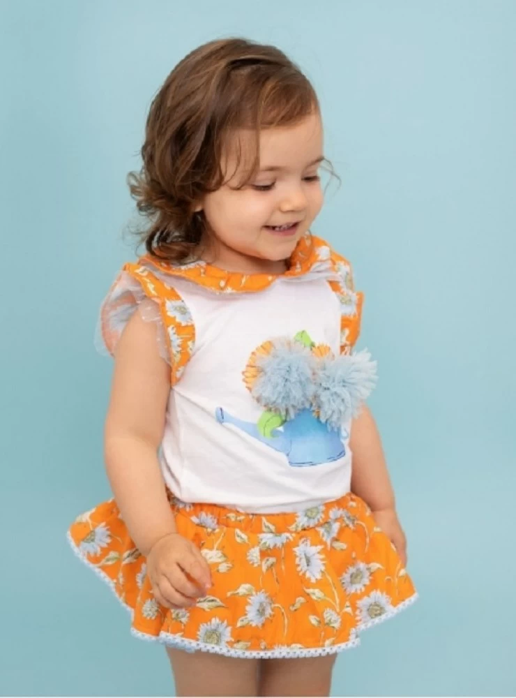 Conjunto para niña de Foque Colección Girasoles