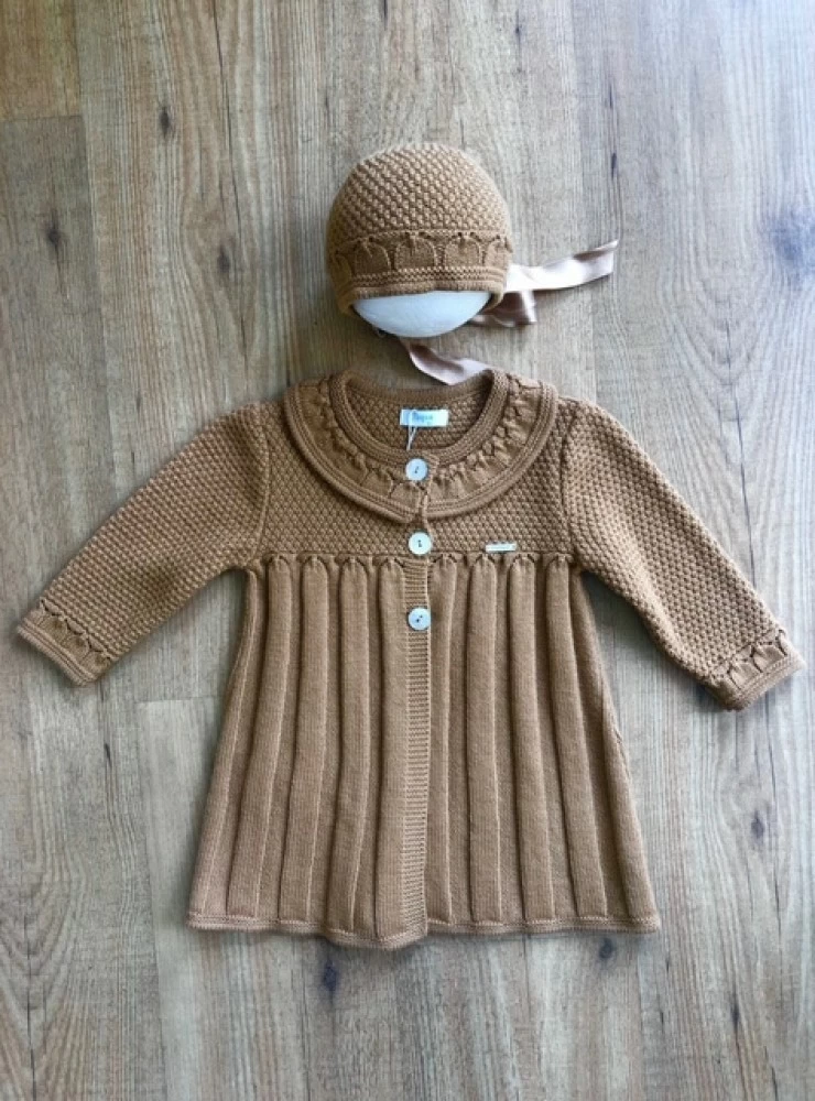 Conjunto para niña de Abrigo y capota. O-Inv | Lacasitadeblanca.es