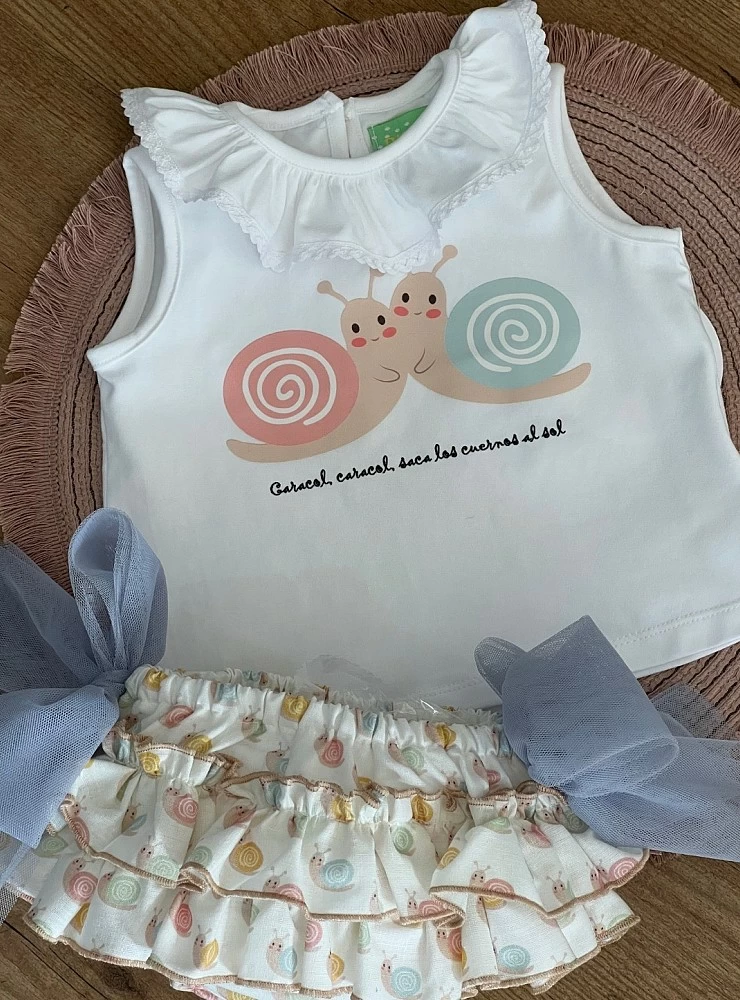 Conjunto para niña de Pio Pio colección Caracoles