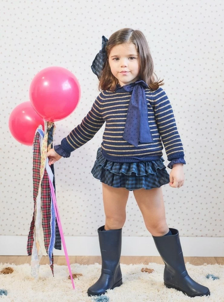 Conjunto para niña de tres piezas colección La Marine de La Martinica