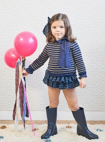 Conjunto para niña de tres piezas colección La Marine de La Martinica