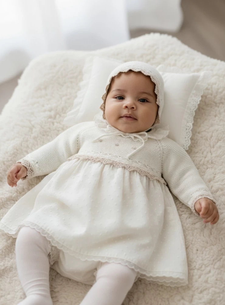 Conjunto para niña de tres piezas. especial ceremonia