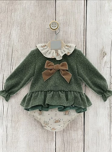 Conjunto para niña dos piezas colección Angora