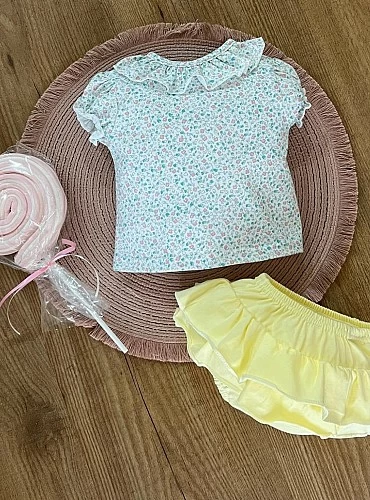 Conjunto para niña dos piezas colección Paz