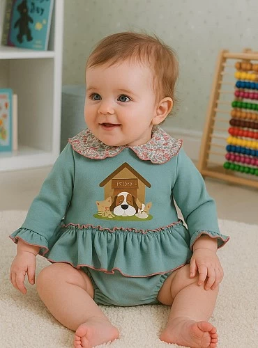 Conjunto para niña dos piezas colección Pet shop