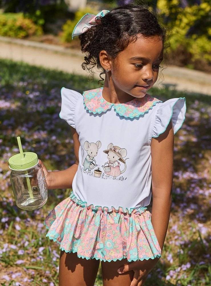 Conjunto para niña dos piezas Colección Petunia