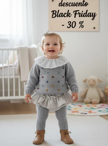 Conjunto para niña jersey y braguita colección Pastel