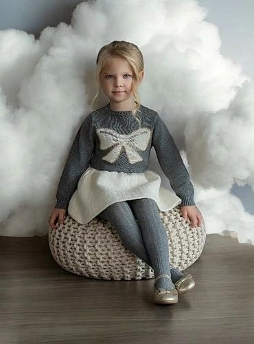 Conjunto para niña jersey y falda colección Lazo