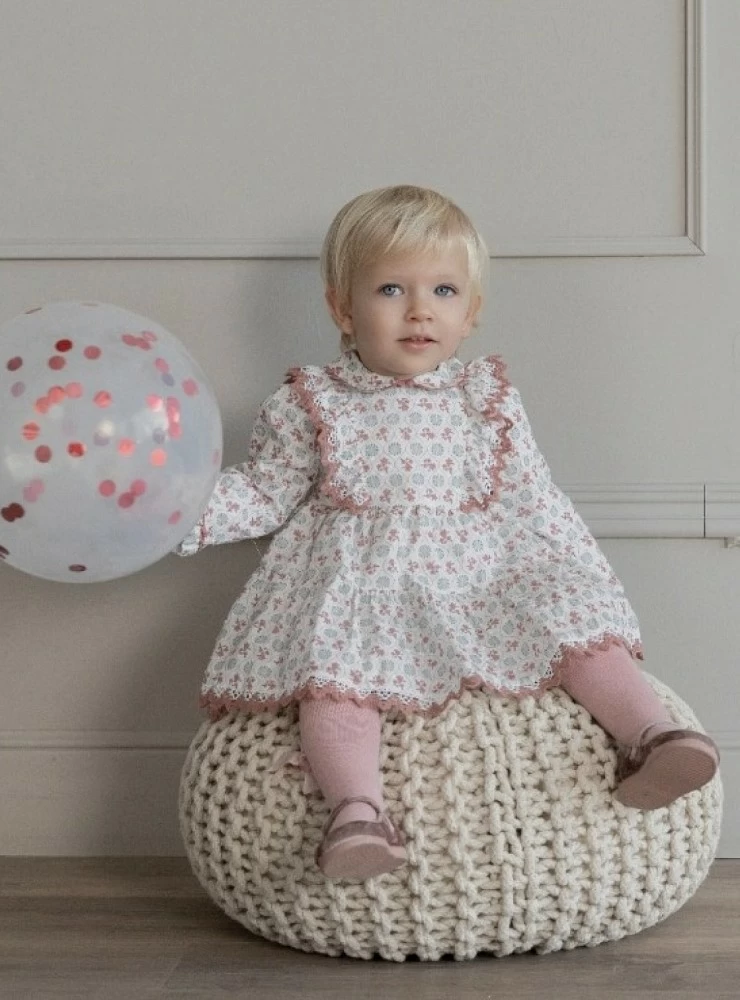 Conjunto para niña jesusito y braga colección Bugambilia
