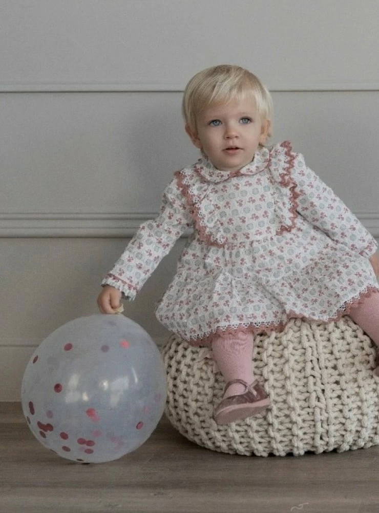 Conjunto para niña jesusito y braga colección Bugambilia