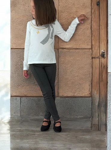 Conjunto para niña leggins y camiseta colección Perlas