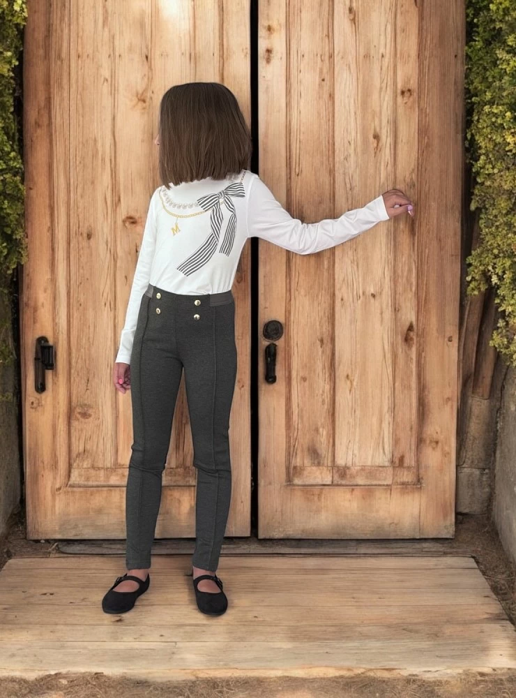 Conjunto para niña leggins y camiseta colección Perlas